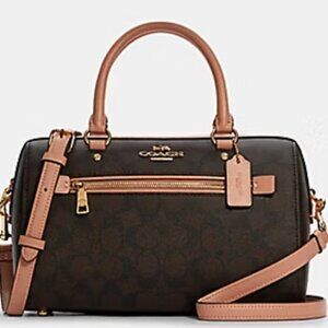 Coach Rowan Satchel Bag In Maxi Signature Canvas